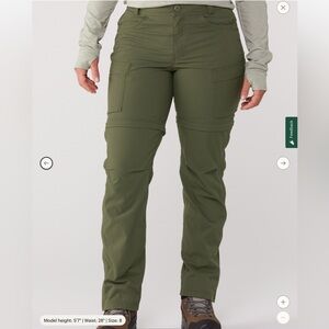 EUC!! REI Women's Forest Green Sahara Convertible Pants - Size 12
